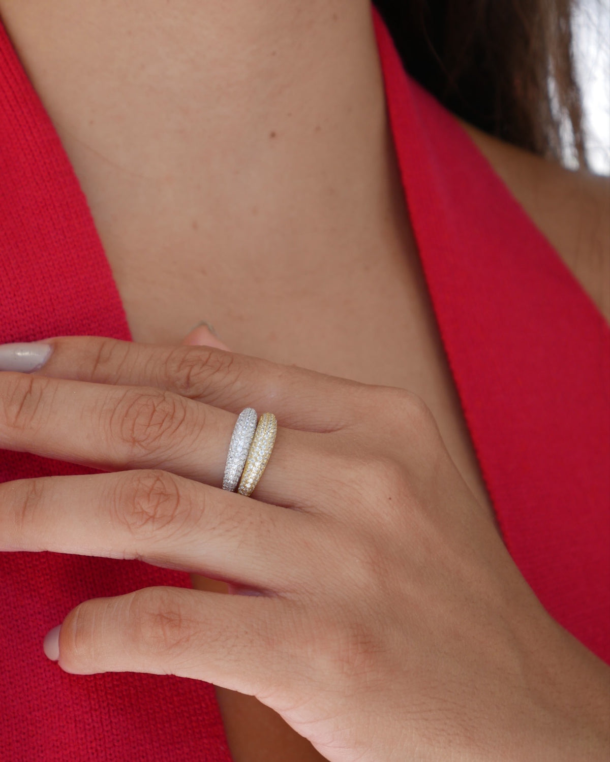 ring, rings, dome ring, skiny dome ring, dome rings, nice jewelry, trending jewelry, tarnish free rings, good quality jewelry for cheap, new womens fashion, viral jewelry, viral fashion, shiny rings, dainty rings, kesley jewelry, kesley fashion, waterproof jewelry, waterproof rings, size 6 rings, size 7 rings, size 9 rings, white gold rings with diamonds, white gold rings, cute white gold rings, cheap white gold rings, ring stacking ideas, gold rings, gold plated rings, jewelry ideas