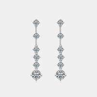 4 Carat Moissanite 925 Sterling Silver Earrings
