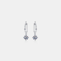 2 Carat Moissanite 925 Sterling Silver Earrings