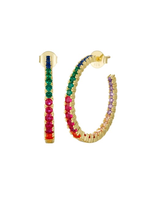 earrings, hoop earrings, gold hoop earrings, 925 sterling silver earrings, colorful diamond earrings, colorful rhinestone hoop earrings, hoop earrings with post, statement earrings, jewelry, fashion jewelry, nickel free earrings, hypoallergenic earrings, christmas gifts, birthday gifts, anniversary gifts, cool earrings, cool jewelry, trending on tiktok, fine jewelry, affordable jewelry, rainbow earrings, gold plated jewelry, big earrings, big hoop earrings, kesley jewelry, miami, brickell jewelry