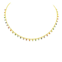 necklace, gold necklaces, gold plated necklaces, colorful rhinestone necklace, rainbow rhinestone necklaces, charm necklaces, 925 sterling silver necklaces, gold plated jewelry, fashion jewelry, designer jewelry, dainty jewelry, dainty necklaces, gold necklace, trending jewelry, birthday gifts, anniversary gifts, waterproof jewelry, kesley jewelry, nickel free necklaces, statement necklaces, jewelry store in brickell, jewelry store in Miami
