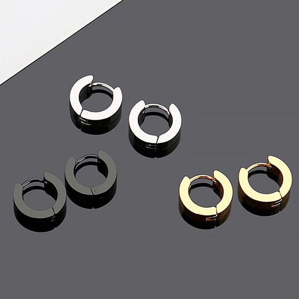 1/6 Pairs Punk Cross Dangle Earrings Women and Men Dangle Stainless Steel Jewelry