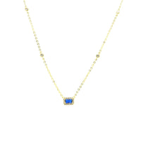 Dainty Rectangle Necklace .925 Sterling Silver ZIrcon Luxury Fashion Rectangle Necklaces