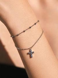 bracelets, cross bracelets, bracelets with charms, stacked bracelets, layered bracelets, tarnish free bracelets, tarnish free jewelry, white gold bracelets, waterproof jewelry, diamond bracelets for cheap, kesley jewelry, jewelry in Miami, jewelry store in Brickell, waterproof jewelry for cheap, bracelets that dont turn green, friendship bracelets, gift ideas, birthday gift ideas, trending jewelry 2025, fashion 2025