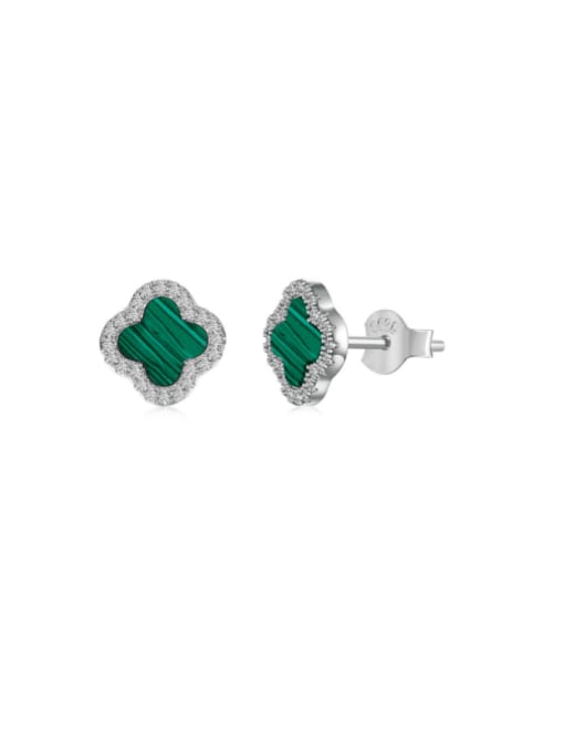 earrings, stud earrings, green stud earrings, malachite earrings, van cleef earrings for cheap, hypoallergenic earrings, real jewelry, gift ideas, clover earrings, flower earrings, kesley earrings, kesley jewelry, green earring, earrings with crystals, chakra earrings, chakra jewelry, trending jewelry, holiday gift ideas, holiday gifts, christmas  gifts 