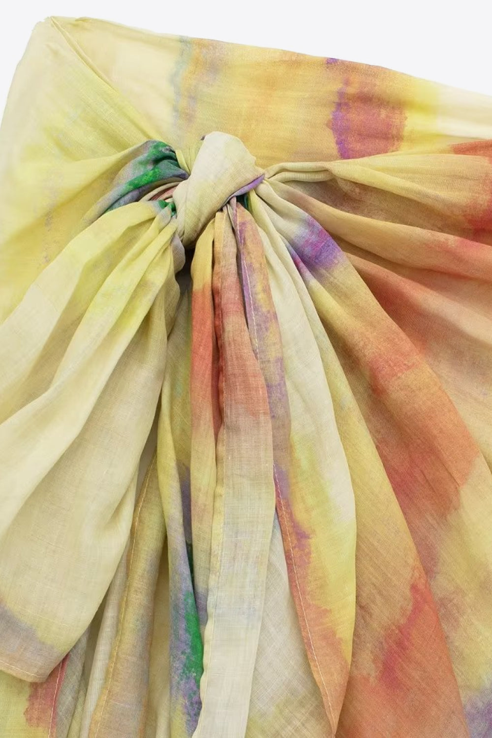 Shirt and Midi Skirt Set 100% Linen  Women's Fashion 2 Piece Outfit SetTie-Dye Premium Luxury Fashion