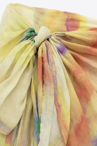 Shirt and Midi Skirt Set 100% Linen  Women's Fashion 2 Piece Outfit SetTie-Dye Premium Luxury Fashion