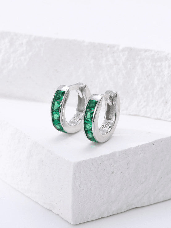 Silver hoop earrings, small hoop earrings, baguette jewelry, emerald earrings, everyday earrings, nice earrings, gold plated earrings, gold plated hoop earrings, thick hoop earrings, chunky hoop earrings, rainbow jewelry, rainbow earrigs, sapphire earrings, ruby hoop earrings, black and hold hoop earrings, real sterling silver earrings, hypoallergenic earrings, waterproof earrings, trending jewelry, earrings 2025, instagram jewelry, white gold earrings, miami jewelry, brickell jewelry, kesley isaza ,