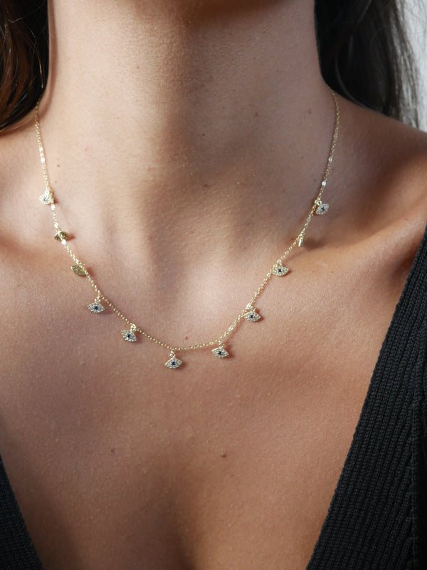 necklaces, gold necklaces, gold plated necklaces, .925 sterling silver necklaces, evil eye necklaces, evil eye chokers, evil eye jewelry, charm necklaces, fashion jewelry, statement necklaces, charm necklaces, christmas gifts, birthday gifts, accessories, gold jewelry, trending jewelry, dainty gold necklaces, designer jewelry, christmas gifts, birthday gifts, graduation gifts, anniversary gifts, evil eye accessories, cool jewelry, shopping in Brickell, jewelry store in Brickell, kesley jewelry, jewelry