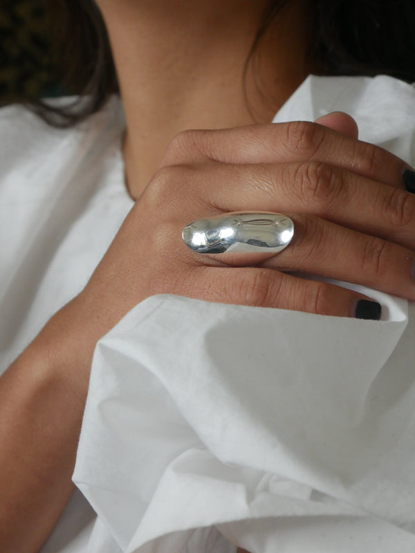 Gladiator-ring-.925 sterling silver, long style statement rings pure silver wont tarnish or turn green, waterproof- statement unique rings - Kesley Boutique