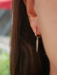 earrings, silver earrings, hoop earrings, 925 jewelry, accessories, fashion jewelry, white gold earrings, dangly earrings, small hoop earrings, huggie earrings, trending on tiktok, christmas gifts, jewelry, accessories, fashion jewelry, fine jewelry earrings for men, earrings for women, cool jewelry, earrings for sensitive ears, christmas gifts, birthday gifts, anniversary gifts, dagger earrings, dagger jewelry, spike earrings, spike jewelry