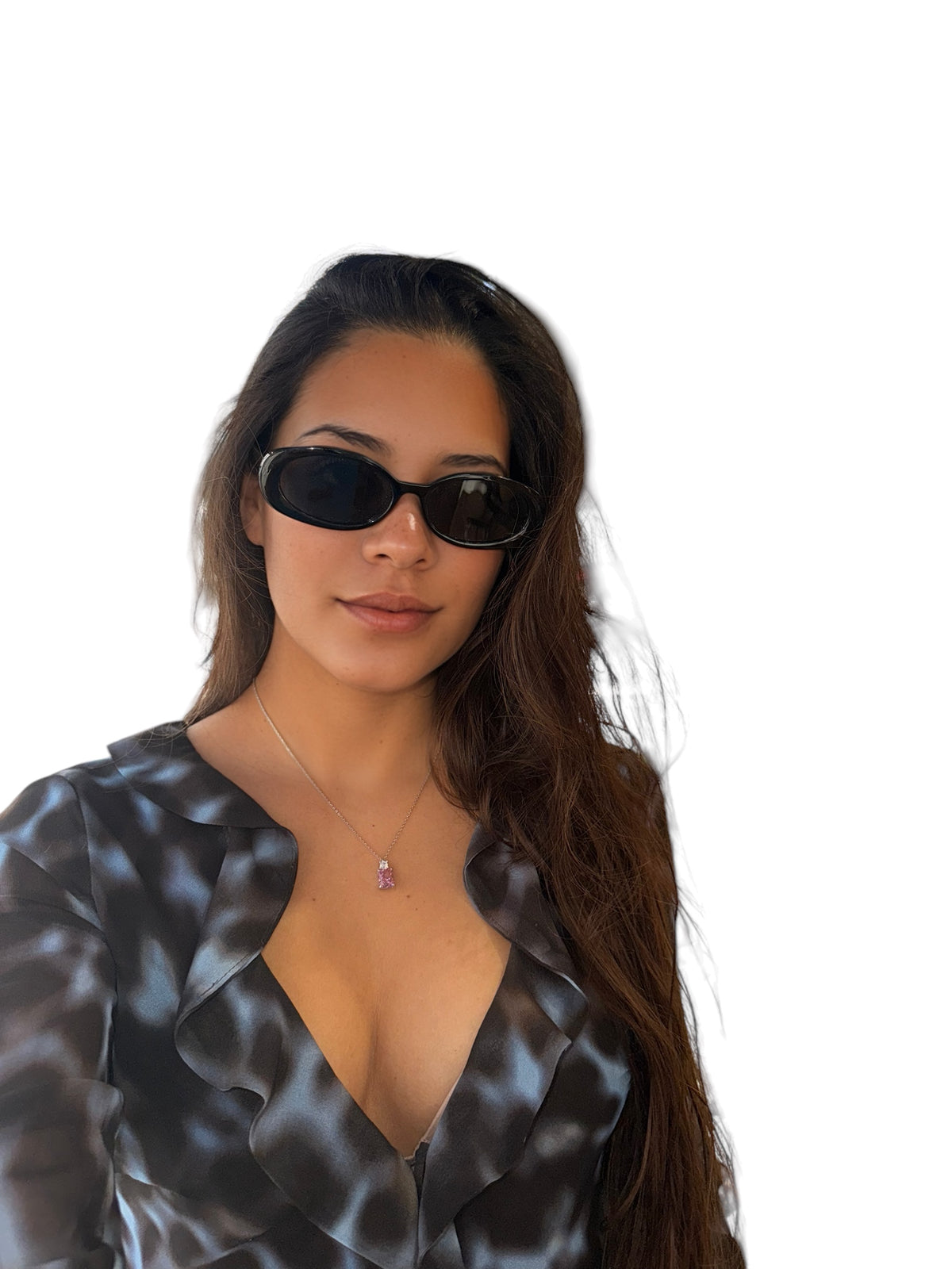 Emma Necklace Sterling Silver 925 Cubic Zirconia Simulated Emerald Cut Diamond Tarnish Free Women's Jewelry