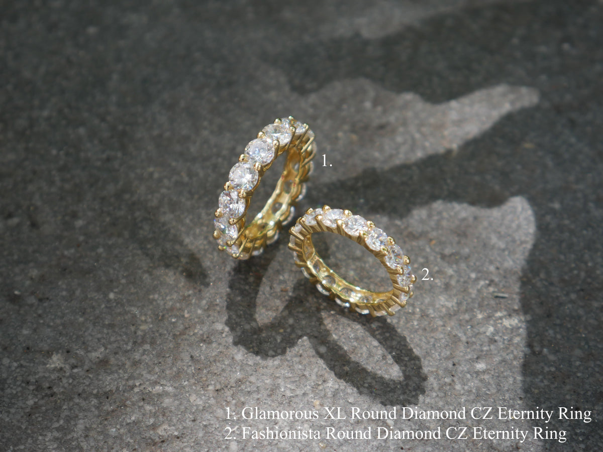 Eternity Ring 925 Sterling Silver Fashionista Women's Fine Jewelry Engagement Rings & Fashion  KESLEY