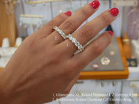 Eternity Ring 925 Sterling Silver Fashionista Women's Fine Jewelry Engagement Rings & Fashion  KESLEY