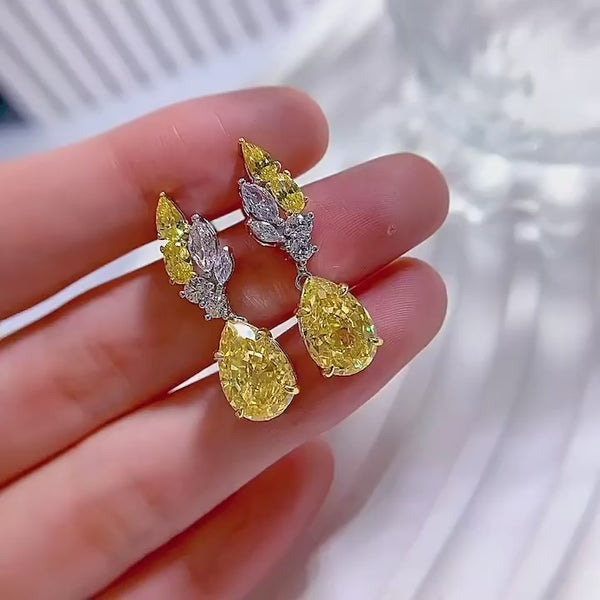 earrings, yellow diamond earrings, prom jewelry, pageant jewelry, birthday gift, graduation gifts, fine jewelry, formal earrings, dangly yellow diamond earrings, cheap diamond jewelry, jewelry webion, gift idesites, kesley fashion, new womens fashion, classy earrings, jewelry ideas, gift for her, gift for girlfriend, popular earrings, trending jewelry, jewelry brands, designer jewelry, pear shape earrings, teardrop earrings, tear drop earrings, white gold earrings, white gold jewelry