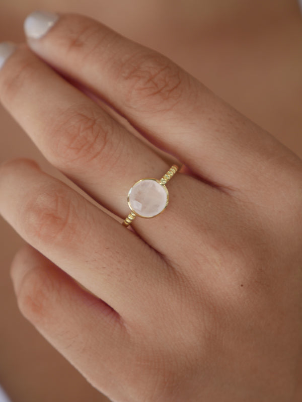 rose quartz ring, ball rings, chakra jewelry, real rose quartz ring, real rose quartz jewelry, nice rose quartz rings, solitaire rose quartz ring