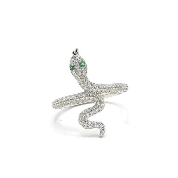 rings, snake ring, rhinestone, diamond cz, cubic zirconia snake ring, unique snake rings for men and woman, designer, luxury snake rings, waterproof, gift ideas, dainty snake rings, green eye snake ring, waterproof, wont turn green, designer luxury rings, trending on instagram and tiktok
