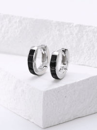 Silver hoop earrings, small hoop earrings, baguette jewelry, emerald earrings, everyday earrings, nice earrings, gold plated earrings, gold plated hoop earrings, thick hoop earrings, chunky hoop earrings, rainbow jewelry, rainbow earrigs, sapphire earrings, ruby hoop earrings, black and hold hoop earrings, real sterling silver earrings, hypoallergenic earrings, waterproof earrings, trending jewelry, earrings 2025, instagram jewelry, white gold earrings, miami jewelry, brickell jewelry, kesley isaza ,